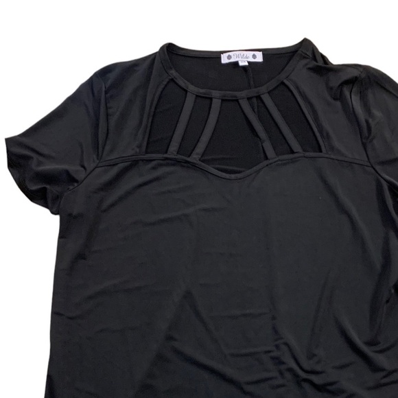 Wilde | Black Top Cut-out Details Size 2X NWT New With Tags - Picture 8 of 8